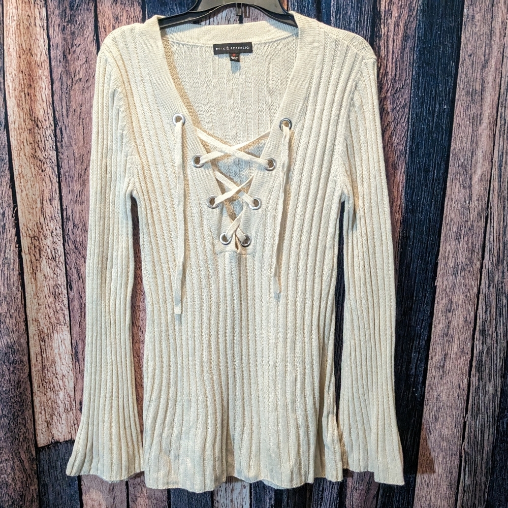 Corset Front Long Sweater